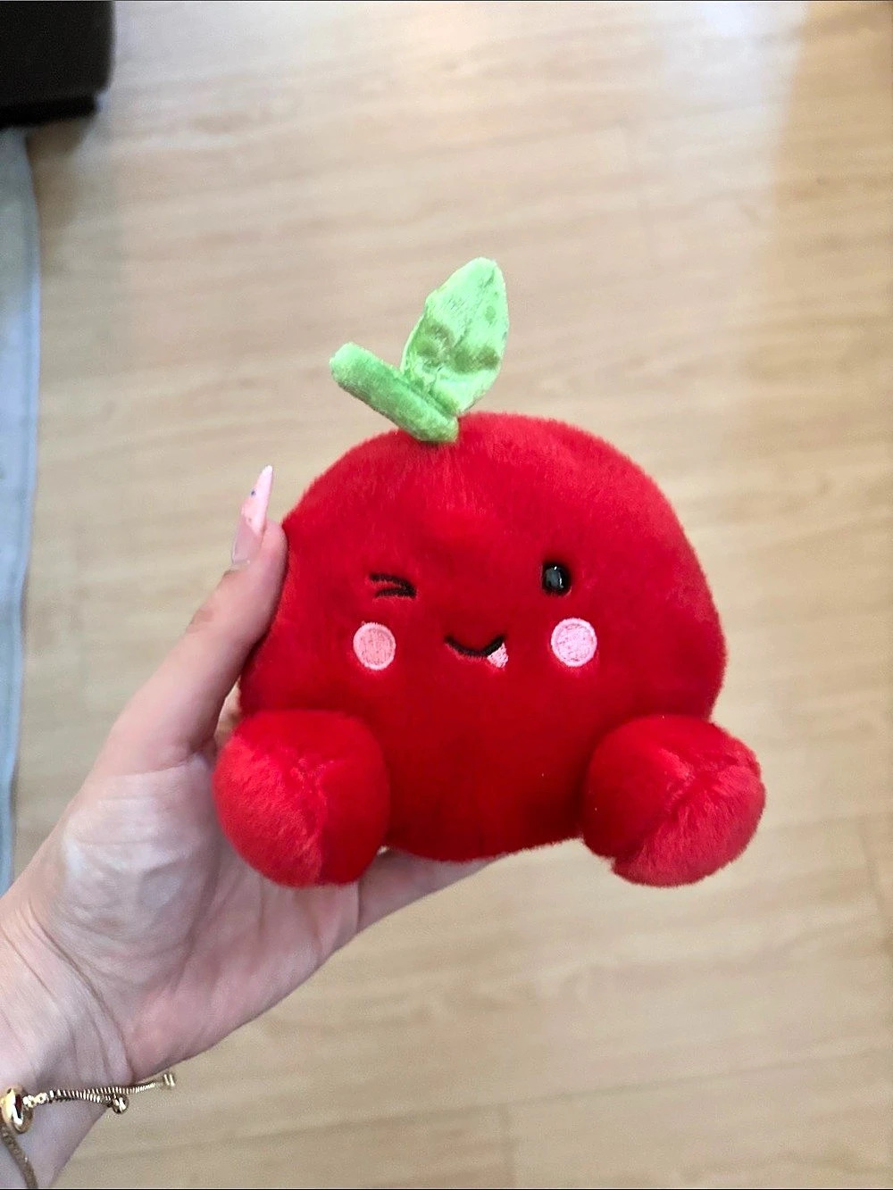 Palm pals Plush Red Apple Stuffed Animal